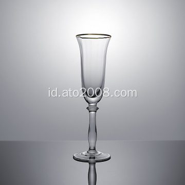 Gold Rimed Red Wine Glass Tabletop Minum